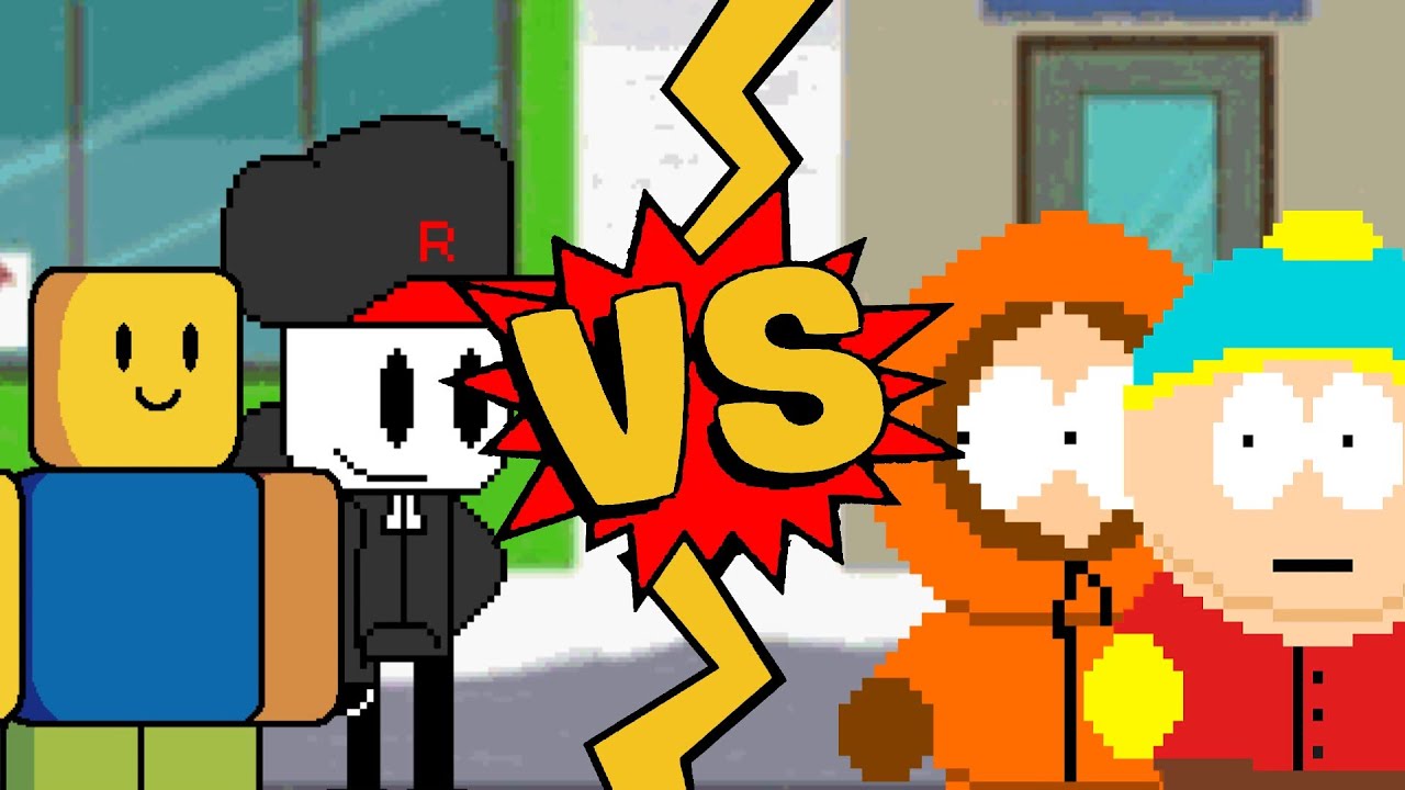 M.U.G.E.N Battles | Newbie/CrazyTheGuy vs Eric Cartman/Kenny McCormick | Roblox vs South Park