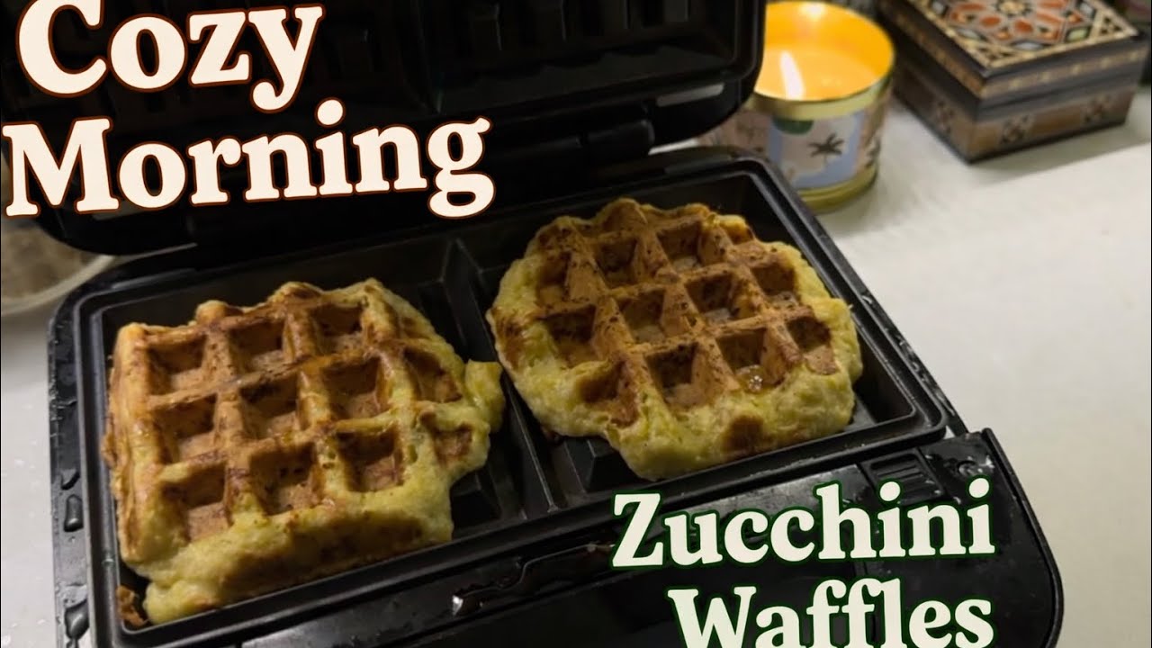 Cozy Morning Routine | Healthy Breakfast | Zucchini Waffles Recipe #cozymorning #morningroutine 