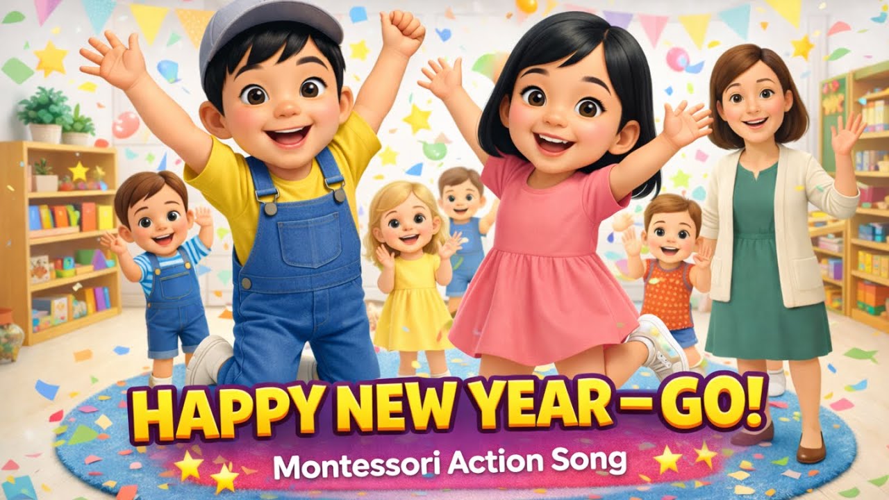 Happy New Year GO & Jump Into the New Year | New Year Songs for Preschool Kids | Bi-Lee Kids Channel