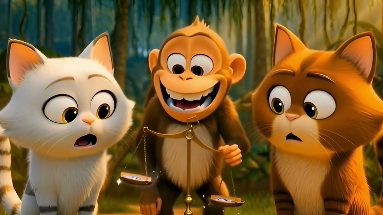 🐈🐈 Bandar Ne Kaise Billiyon Ko Bewakoof Banaya! 😲 | Hindi Moral Story | NaniDadikiKahaniyan-U7K