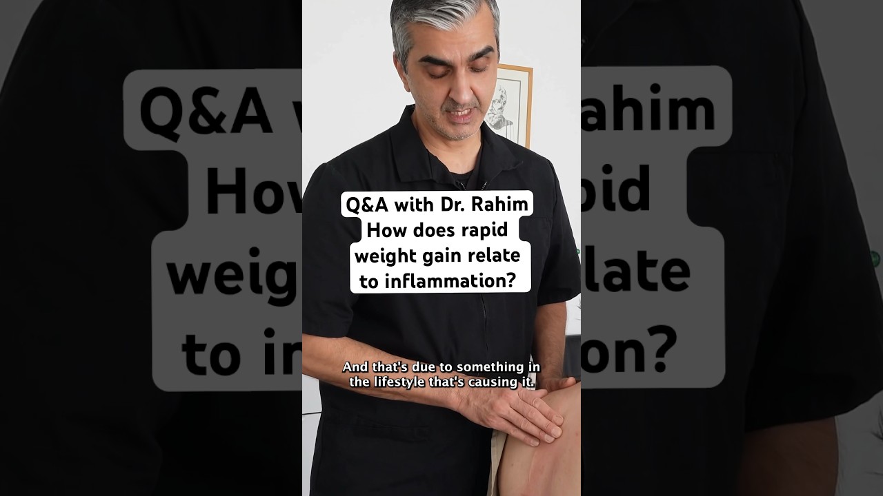 How does rapid weight gain relate to inflammation? Q&A with Dr. Rahim #chiropractor