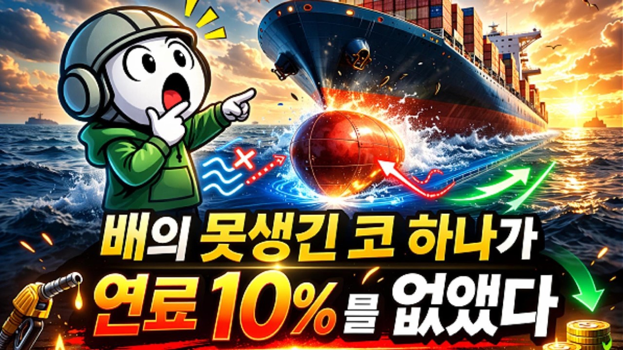 배 앞에 달린 혹의 정체: 연료 15% 아끼는 벌부 선수의 과학