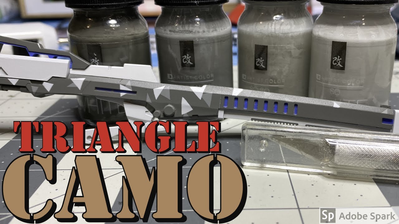 Camo without a stencil or pre cut pieces: SIMPro RG Sazabi Rifle