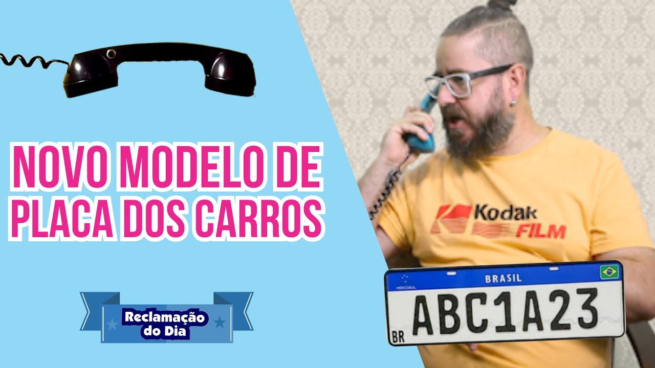Reclamação do Dia: Novo modelo de Placa dos Carros #ReclamacaoDoDia #CleberRosa #PlacaMercosul