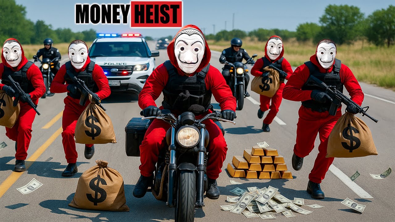 PARKOUR VS MONEY HEIST: Bad guys & robbers raid police station for treasure | Epic POV