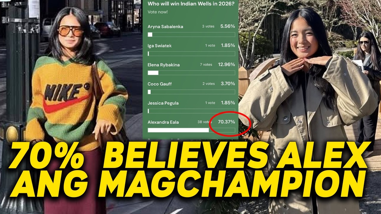 BUONG INDIAN WELLS GINULAT! 70% NANINIWALANG SI ALEXADRA EALA ANG MAG CHAMPION SA BNP PARIBAS OPEN