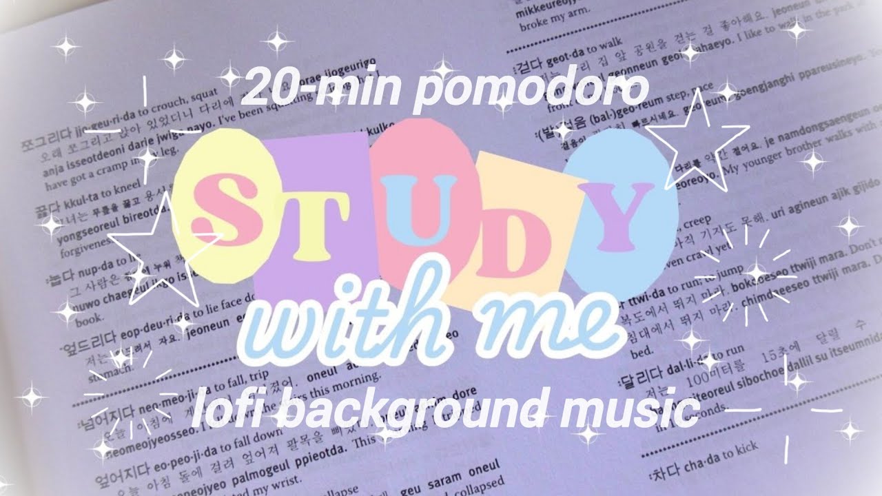 STUDY WITH ME | no background music | 25-min pomodoro session | Korean Language Learning 