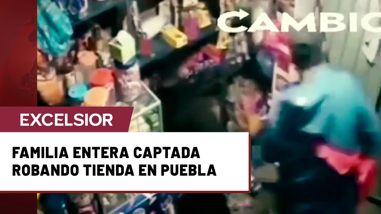 Saqueo en familia: Adultos y ni&ntilde;os participan en robo a tienda