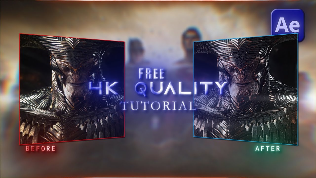 4k Quality tutorial + Free CC | Tutorial for After Effects #aftereffects