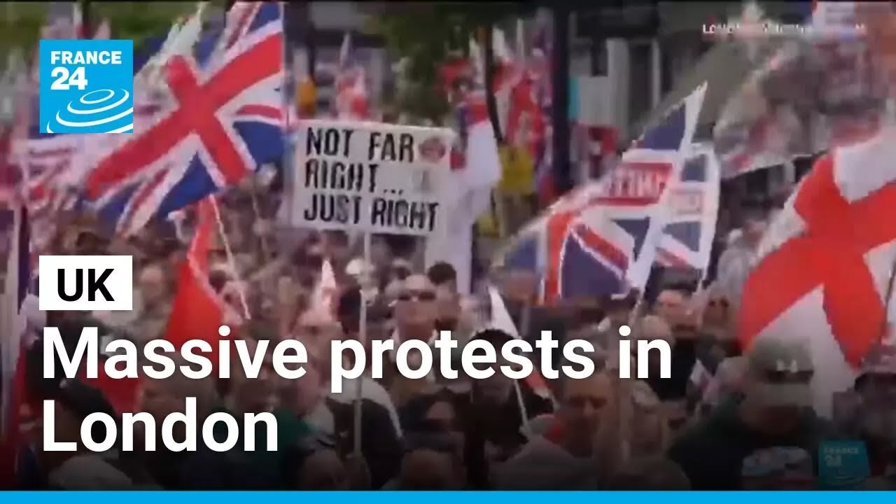 UK: Tens of thousands march in London in two separate protests &bull; FRANCE 24 English