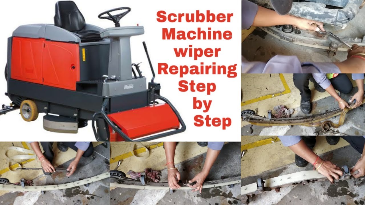 Scrubber Machine Wiper Repairing 2019 | Hakomatic b910 | Roots Scrubber