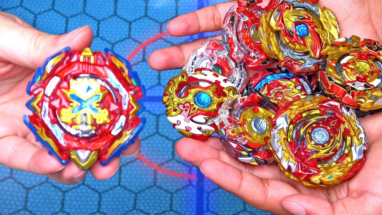 NEW XIPHOID XCALIBUR vs ALL SPRIGGAN BEYS | Beyblade Burst Evolution Battle