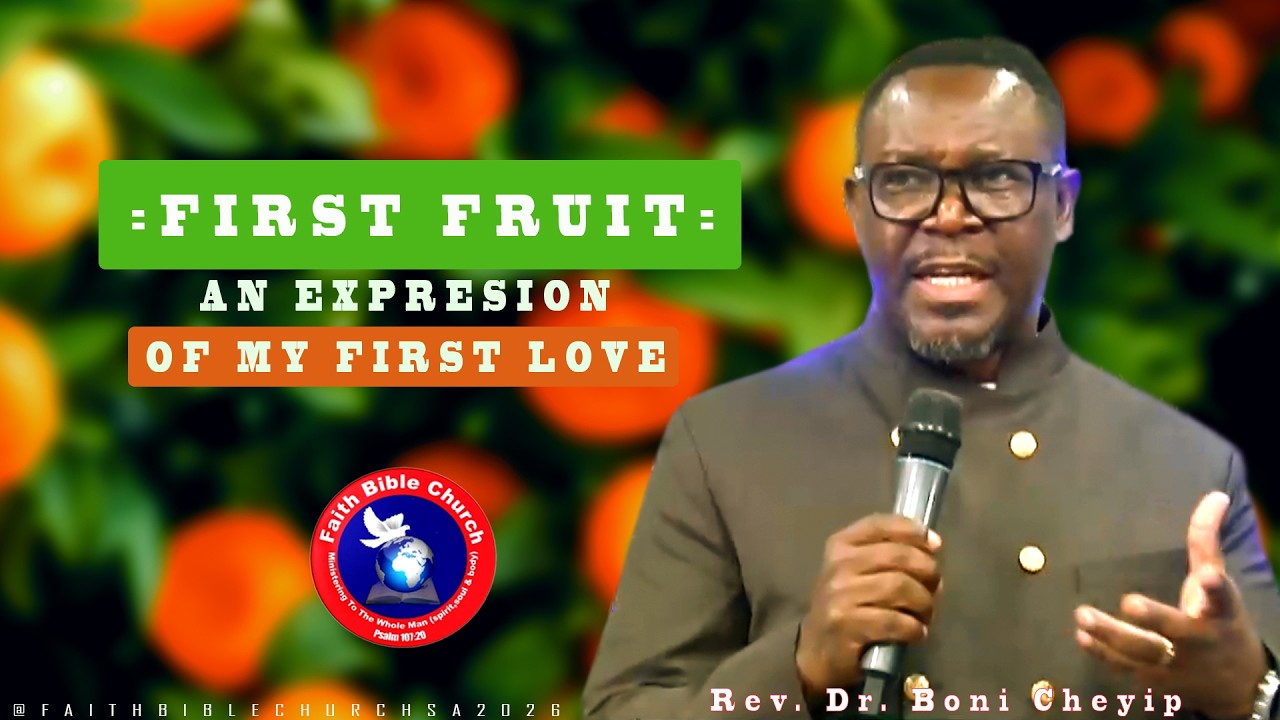First Fruit; An Expression Of My First Love || By Rev. Dr. Boni Cheyip