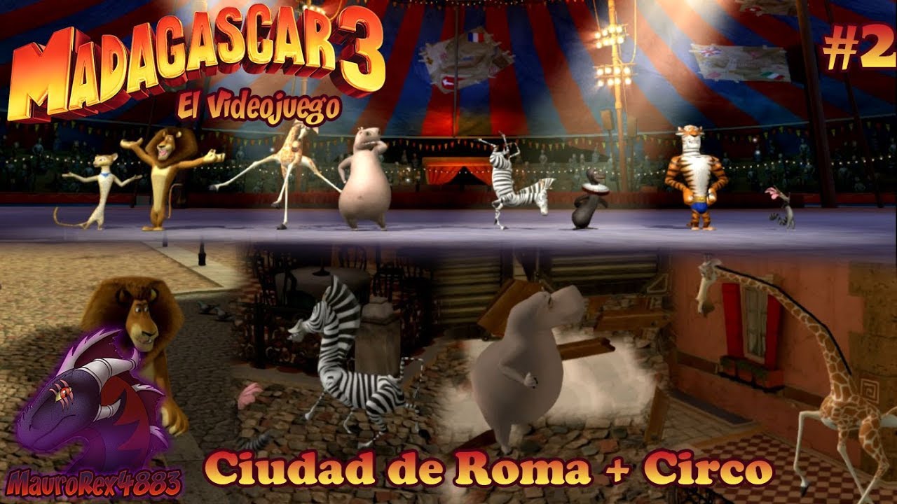 Madagascar 3 (Xbox 360-Remake) - Parte 2: Ciudad de Roma + Circo