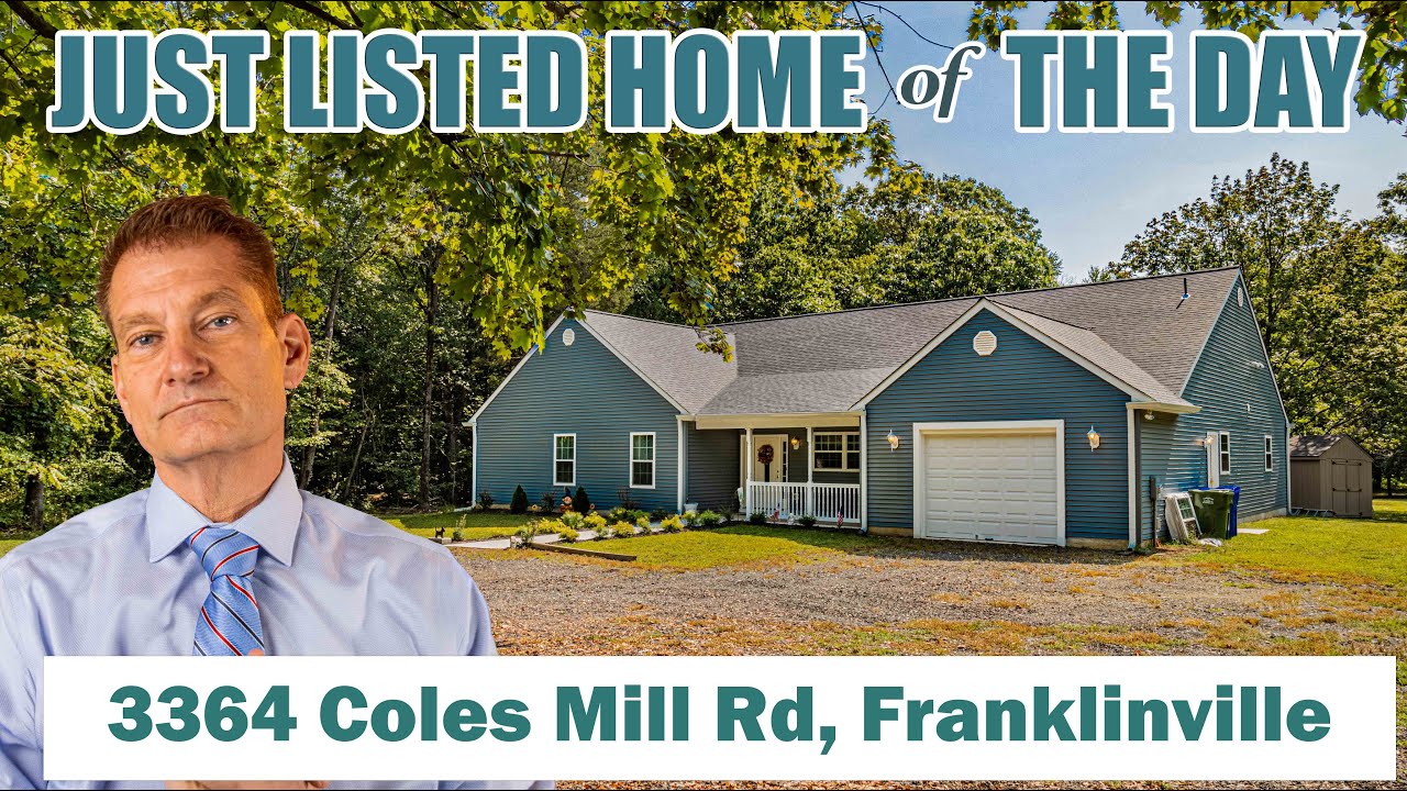 Just Listed Home of The Day! 3364 Coles Mill Rd, Franklinville, NJ 08322
