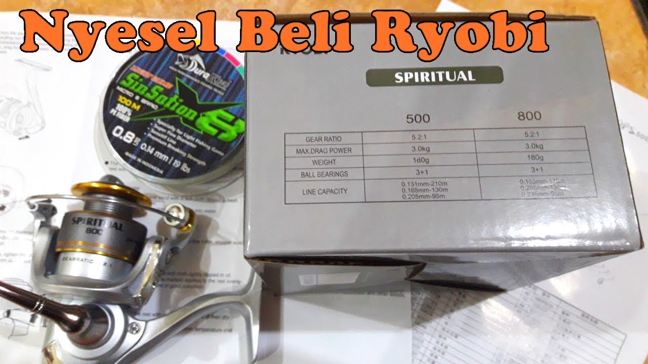 Ryobi Spiritual 800 Unboxing Reel Ulralight | Mjf