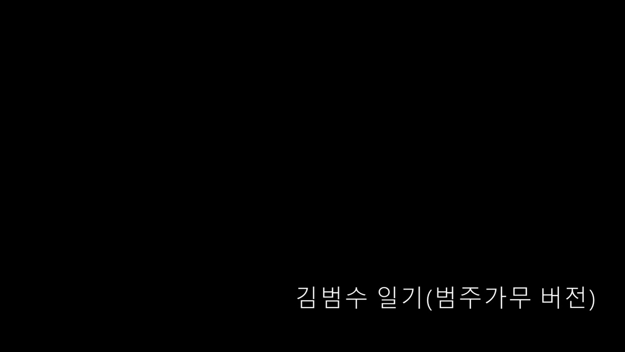 김범수 일기(범주가무 버전)