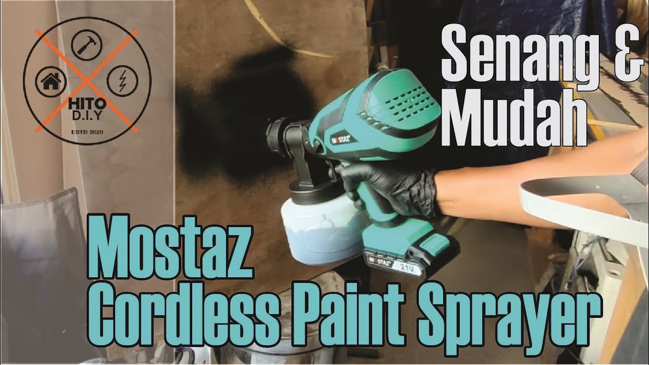 Mostaz Cordless Paint Sprayer || Pakej Berbaloi || Bebas hose/wayar