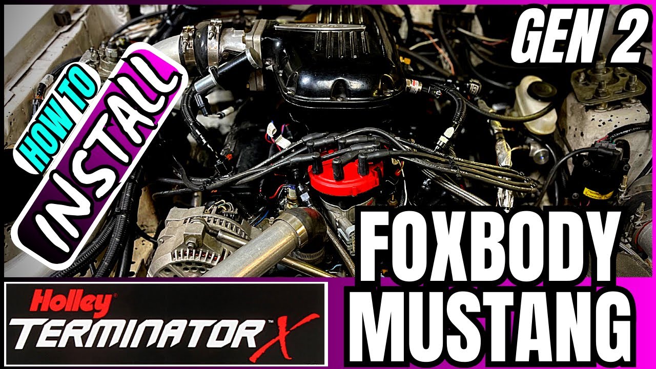 We Install HOLLEY TERMINATOR X On a TURBO 363 Stroker Fox Body Mustang