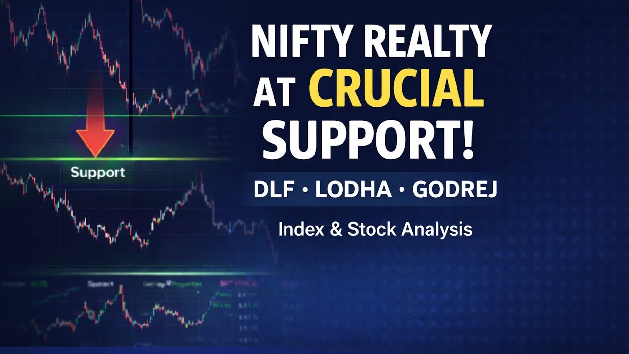Nifty Realty at Crucial Support | DLF, Lodha, Godrej Property Technical Analysis