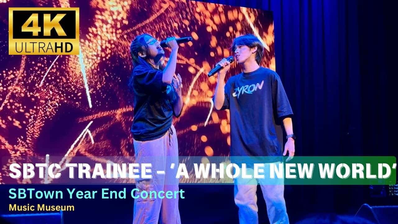 [FANCAM] SBTC Trainee Zyron and Yesha - 'A Whole New World' at SBTown Year End Concert (121324)