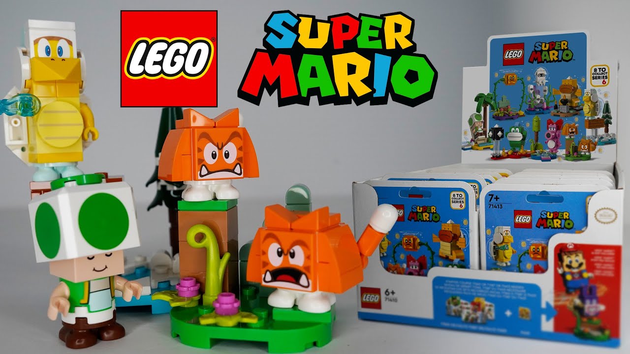 Открытие набора персонажей Lego Super Mario СЕРИИ 6 | Я развеял проклятие мухи?!