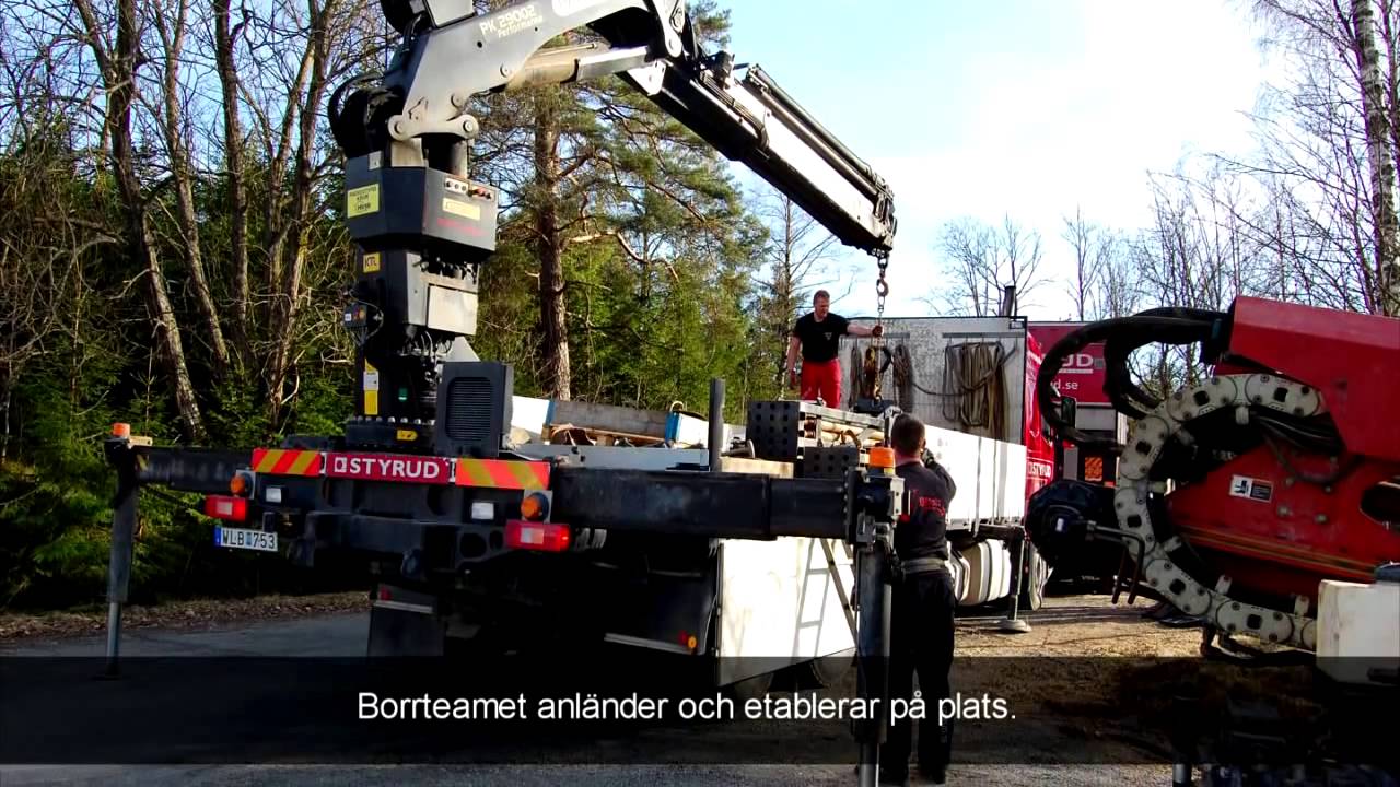 Styrd borrning genom berg - borrning med StyroRock teknik