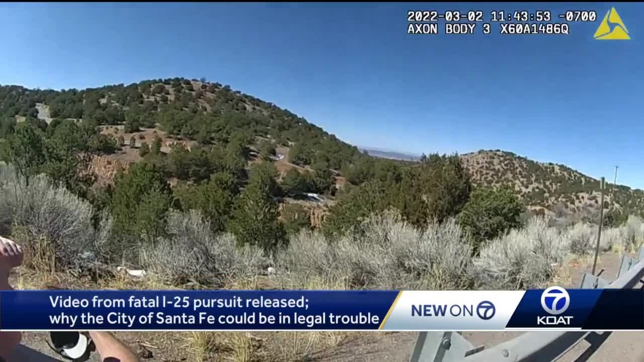 Video from fatal I-25 pursuit released; why the City of Santa Fe could be in legal trouble