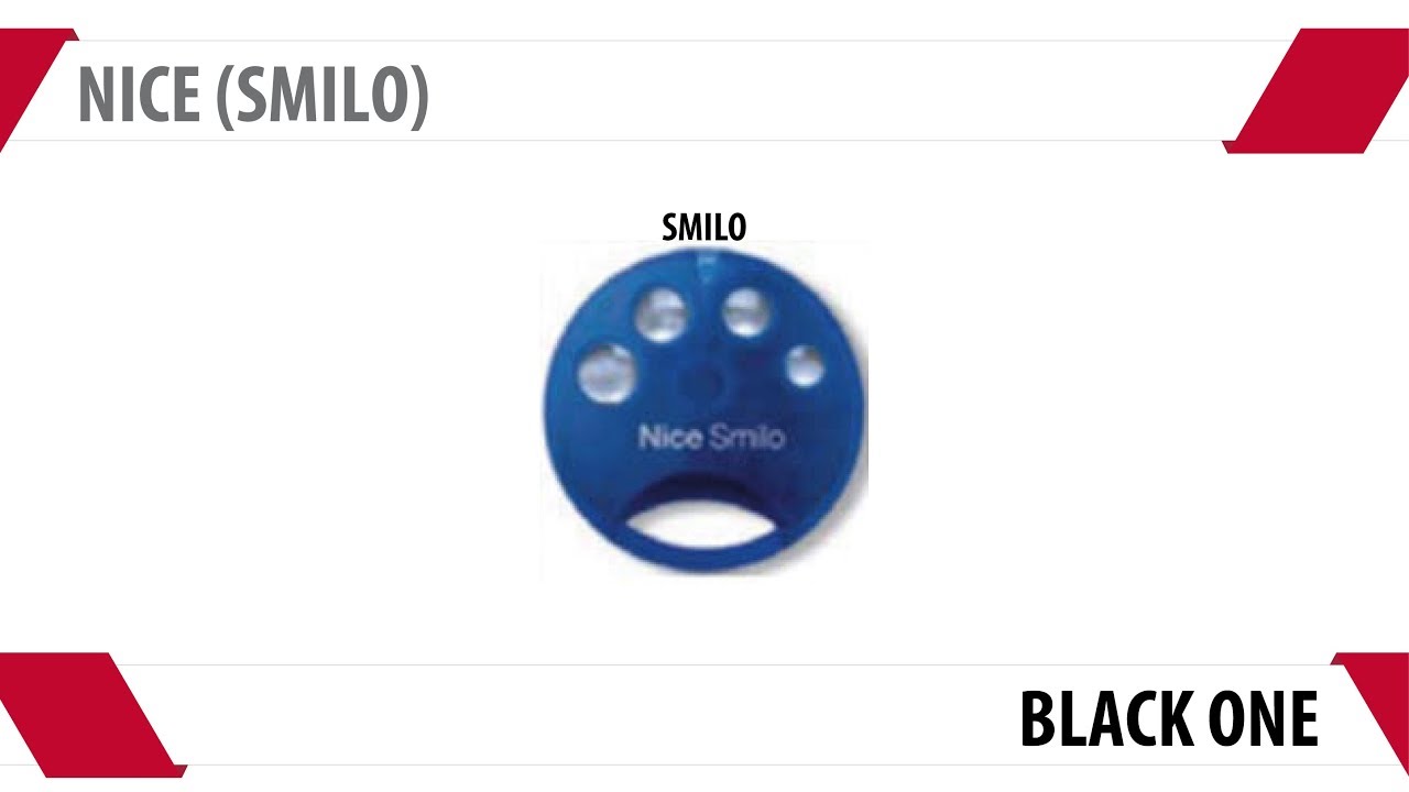 BLACKONE - NICE SMILO - CENTRALINA