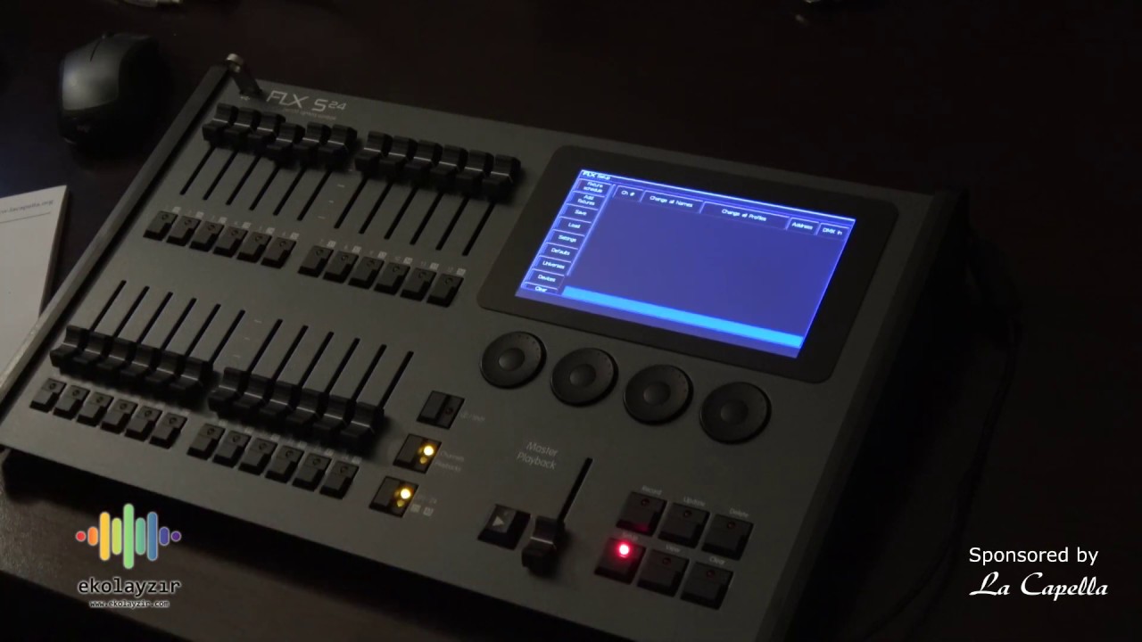 Zero88 FLX S24 Clear Options  / Save  / Load - Eğitim