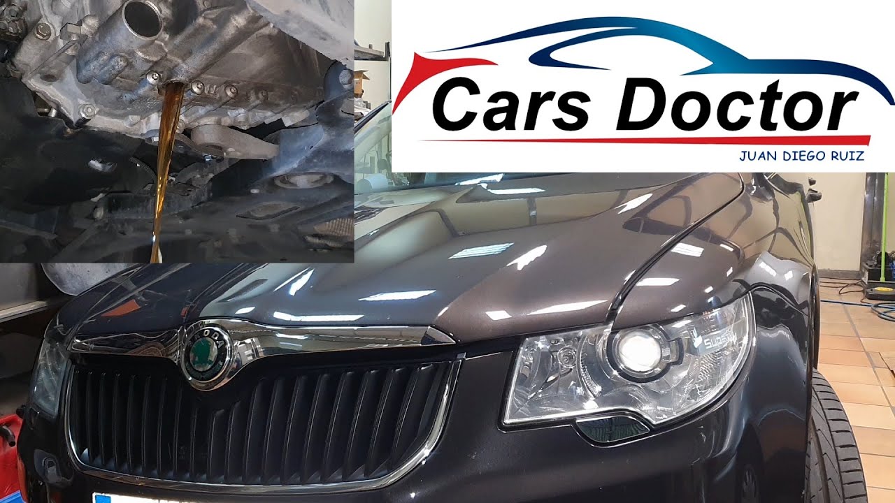 Skoda SuperB 2010 Cambio de Aceite de la Transmision Manual (Valvulina)