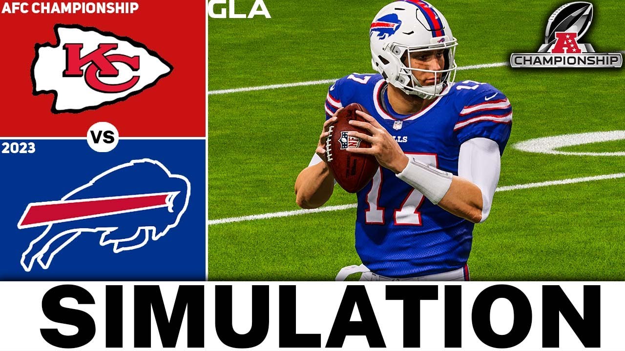Chiefs vs. Bills 2023 AFC Championship Simulation | Madden 22 Updated Rosters PS5