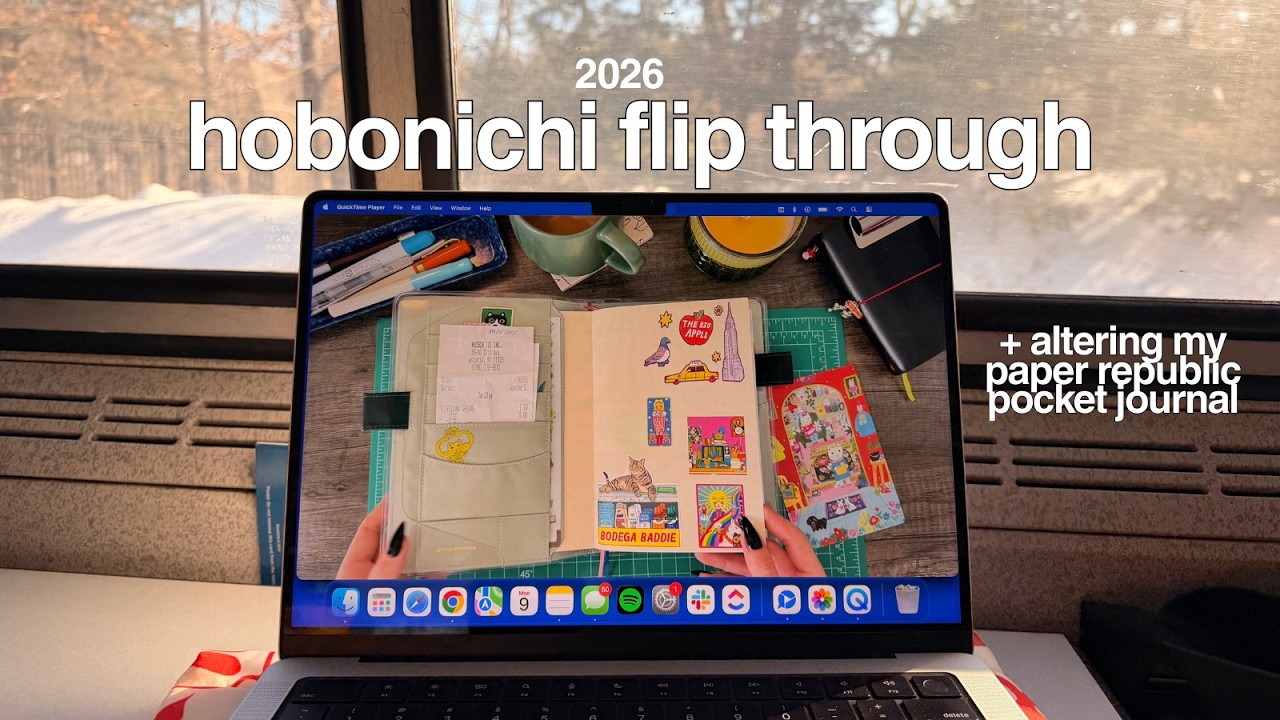 Январь, листание Hobonichi ☁️ и переделка моего карманного дневника Paper Republic