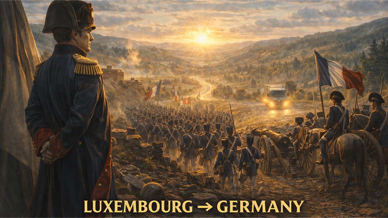 European Trucking: Luxembourg to Germany After Dark
