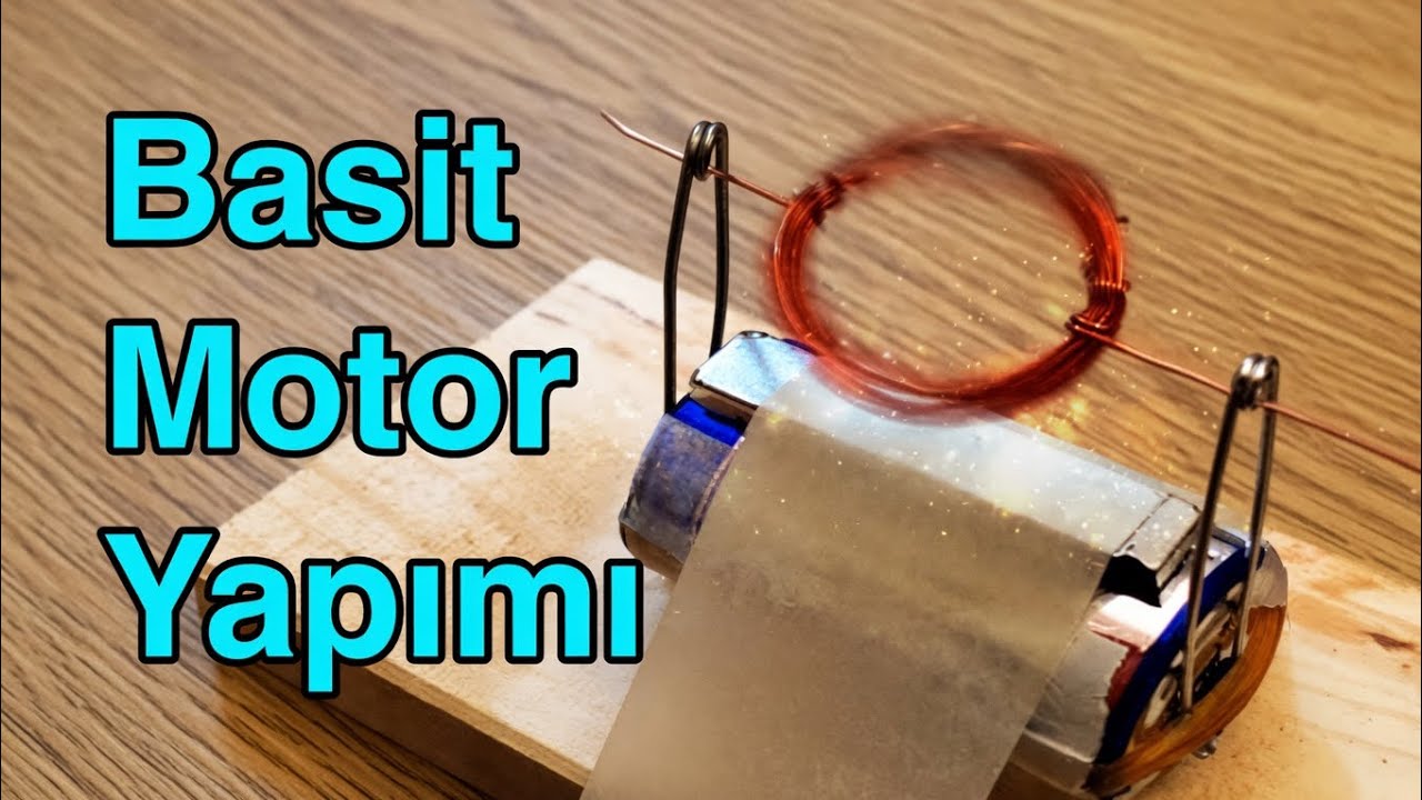 Basit Elektrik Motoru yapımı - 2 , simple electric motor