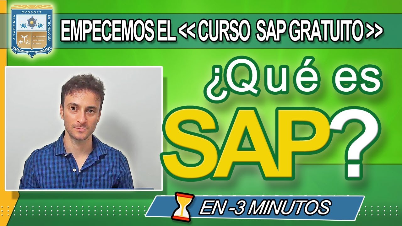&iquest;🤔Qu&eacute; es SAP? en -3 min + 🤯Curso GRATUITO en la desc. del video | CVOSOFT