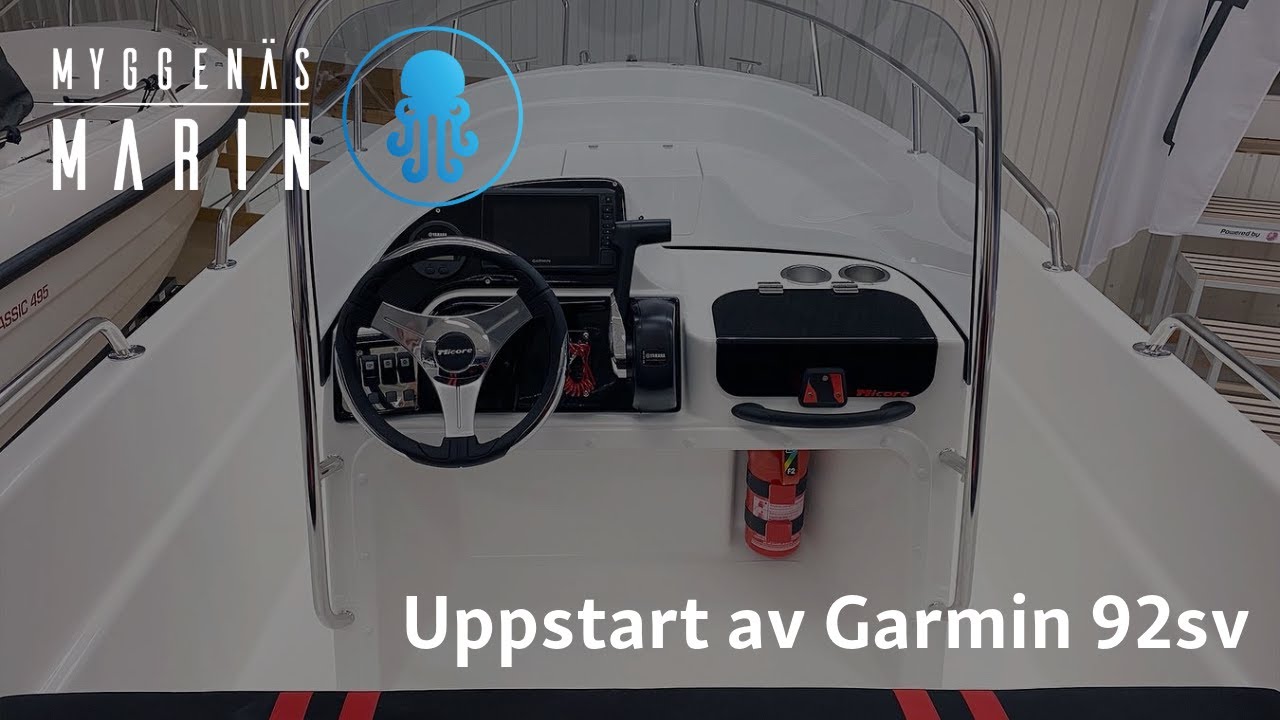 Uppstart av Garmin 92sv