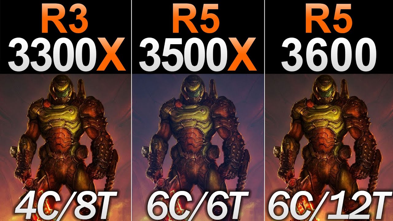 Ryzen 3 3300X Vs. Ryzen 5 3500X Vs. Ryzen 5 3600 | New Games Benchmarks