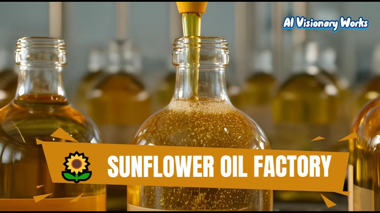 Sunflower Oil Factory Process — Beej se Pure Golden Oil tak Full Safar#factoryprocess #ai