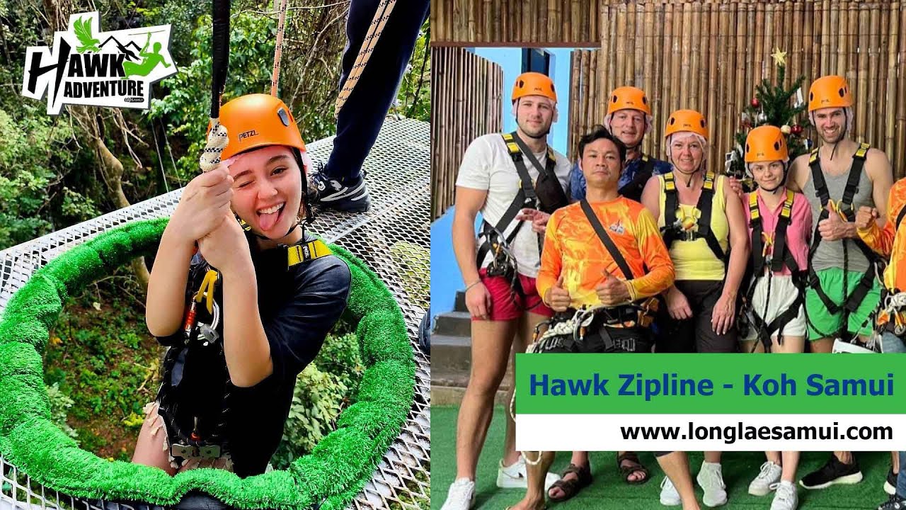 Hawk Adventure Zipline - Koh Samui
