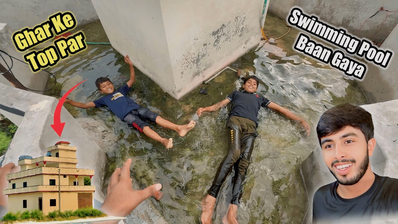 Ghar Ke Top Par Swimming Pool Baan Gaya 😍