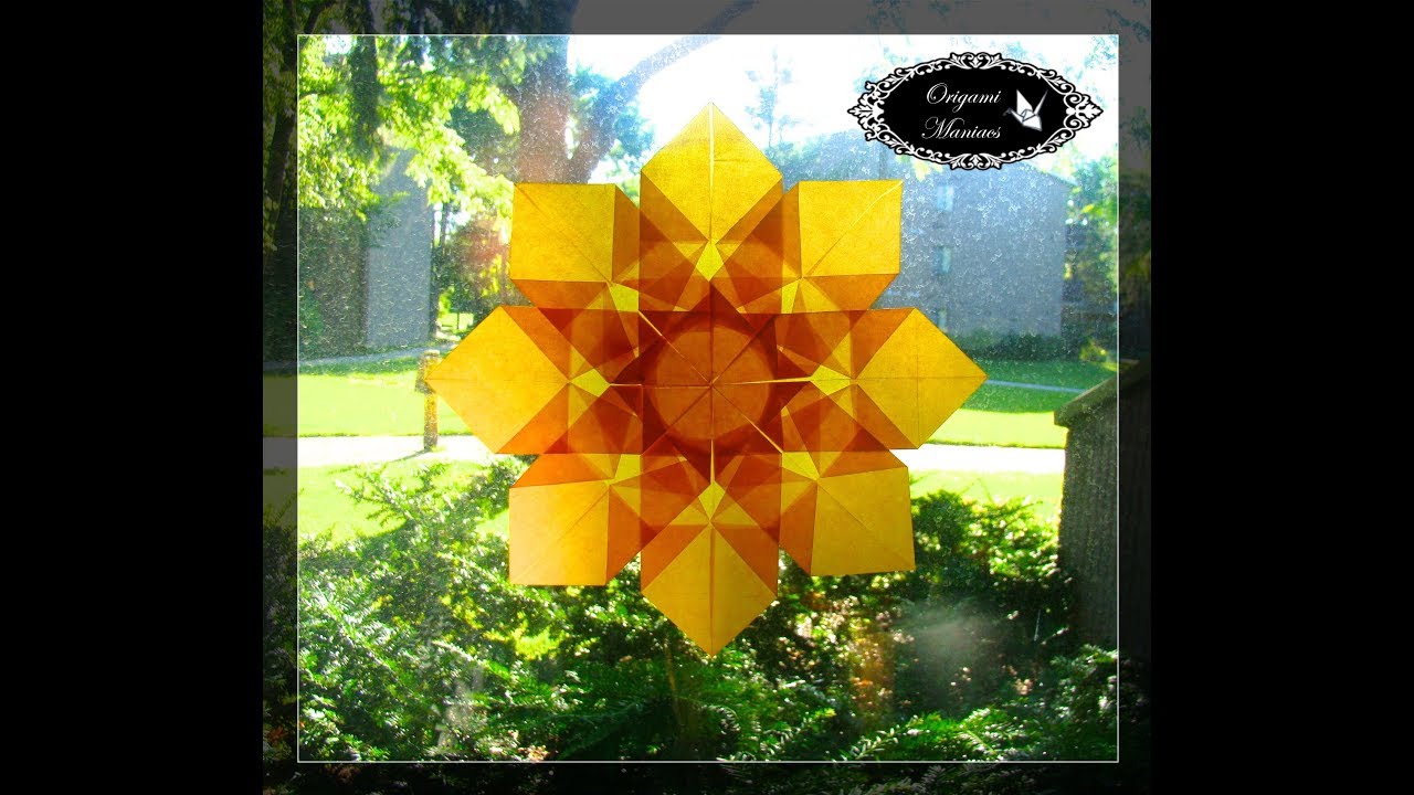 Origami Maniacs 270: Simple Window Star (8 Points)