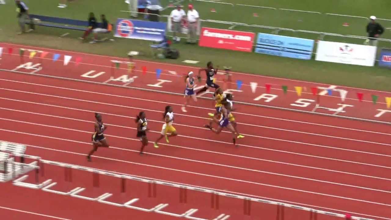 Whitney Adams Running the 100 Meter Dash Finals MO State Track Meet May 25, 2013