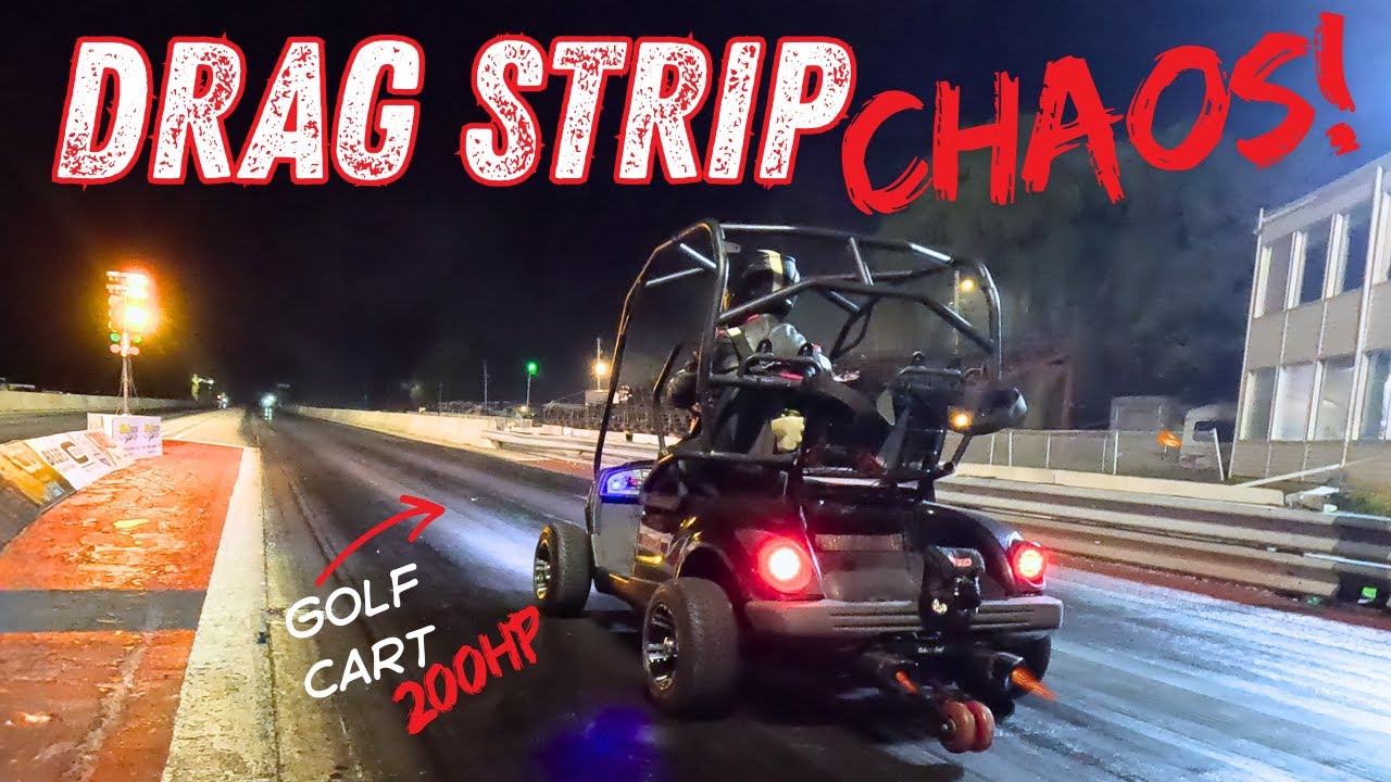Testing Sleds, Golf Carts & Bikes at St. Thomas Dragway (Part1)