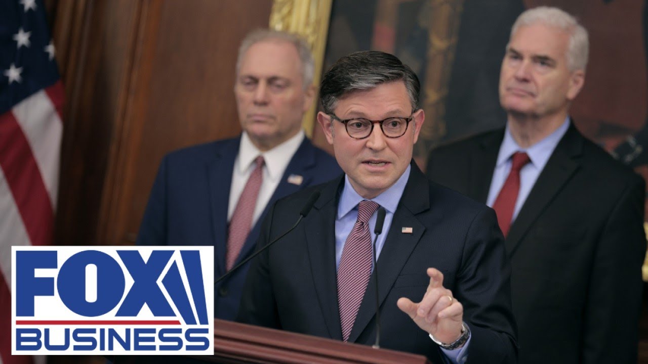 Speaker Johnson, GOP leaders hold press conference as shutdown nears one month