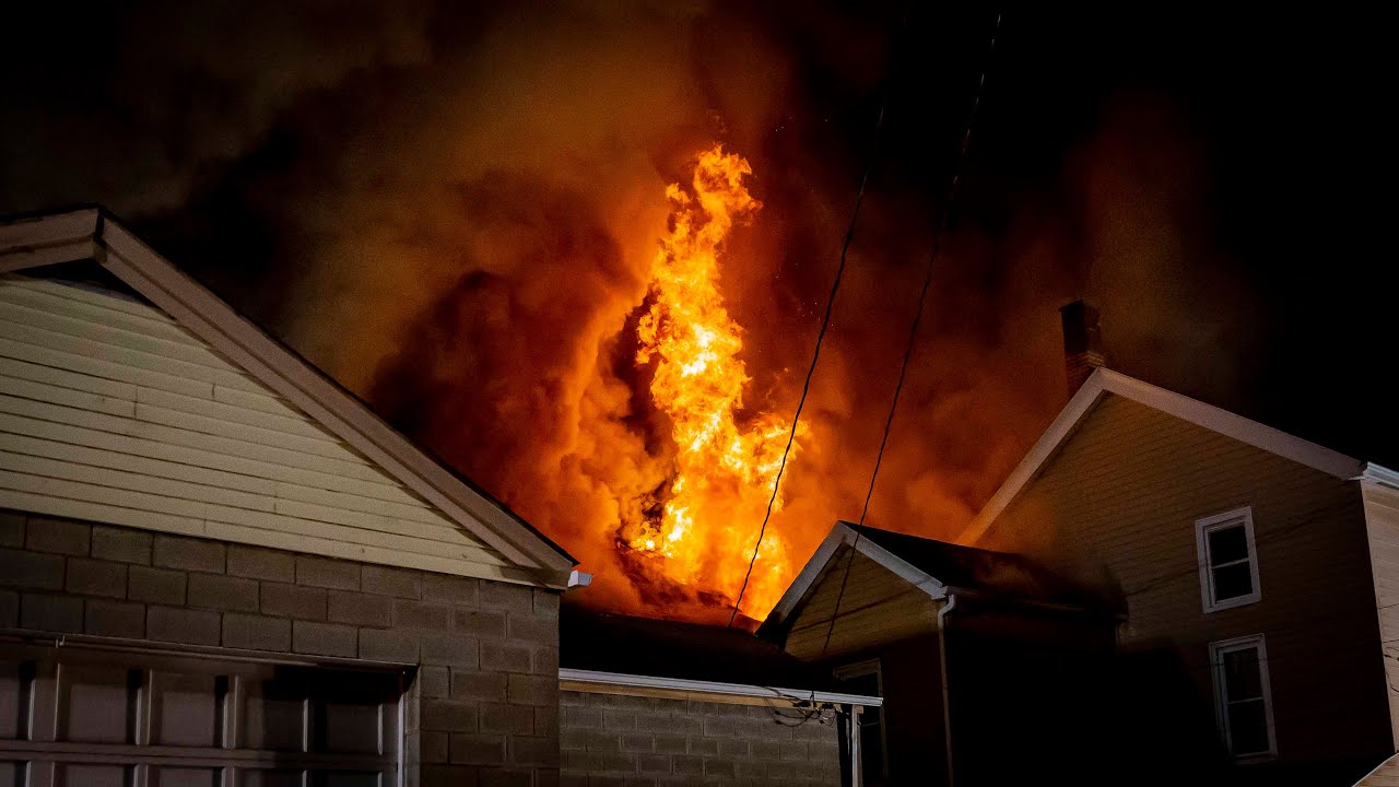 COMMERCIAL & RESIDENTIAL FIRE in VANDERGRIFT, PA.