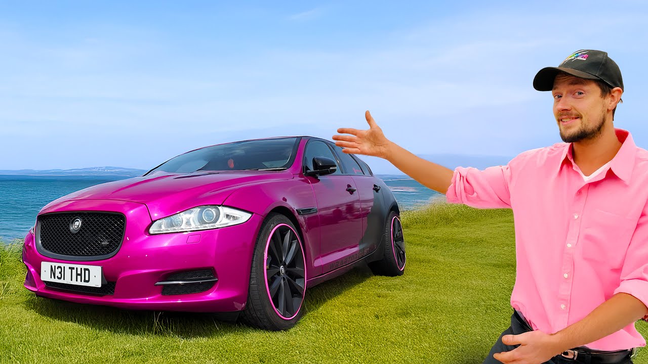 This Jaguar XJ Looks Insane in Pink