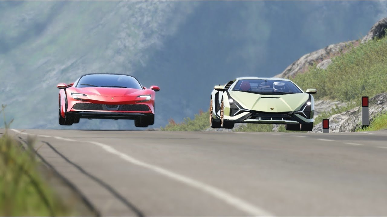 Ferrari SF90 Stradale vs Lamborghini Sian FKP37 at Highlands