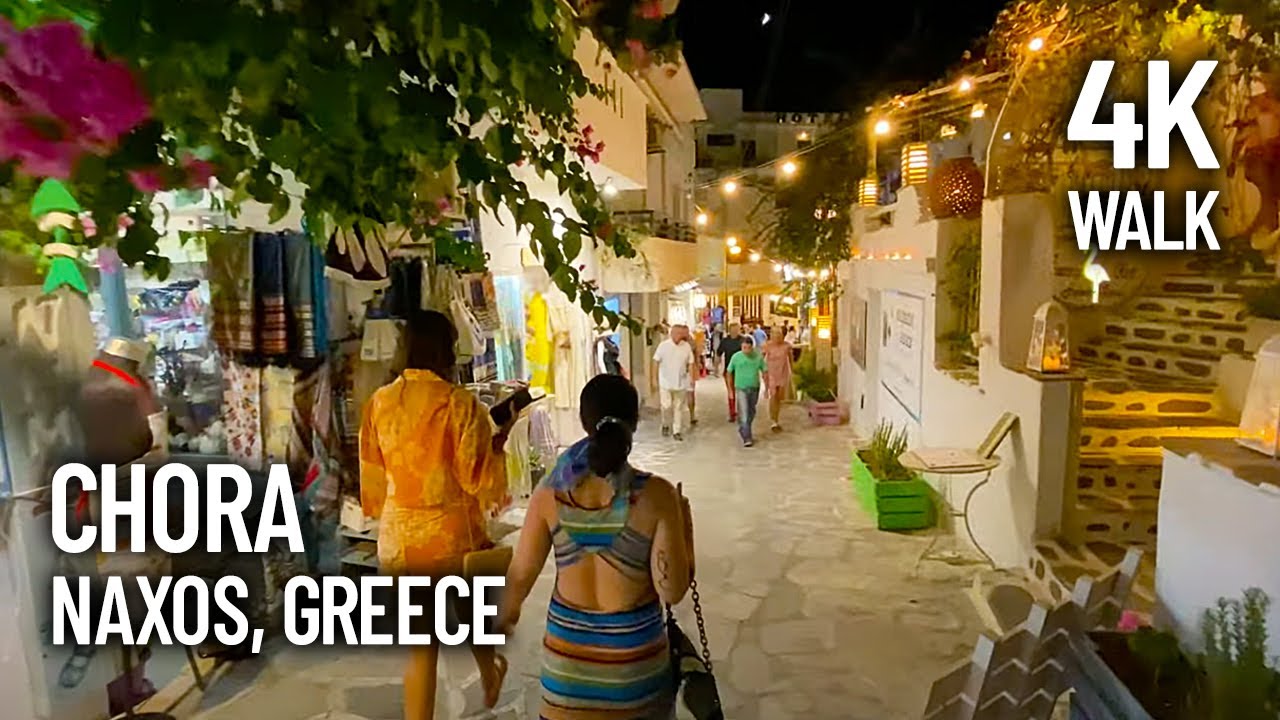 Greece Chora, Naxos Walking Island Tour at Night (2021)