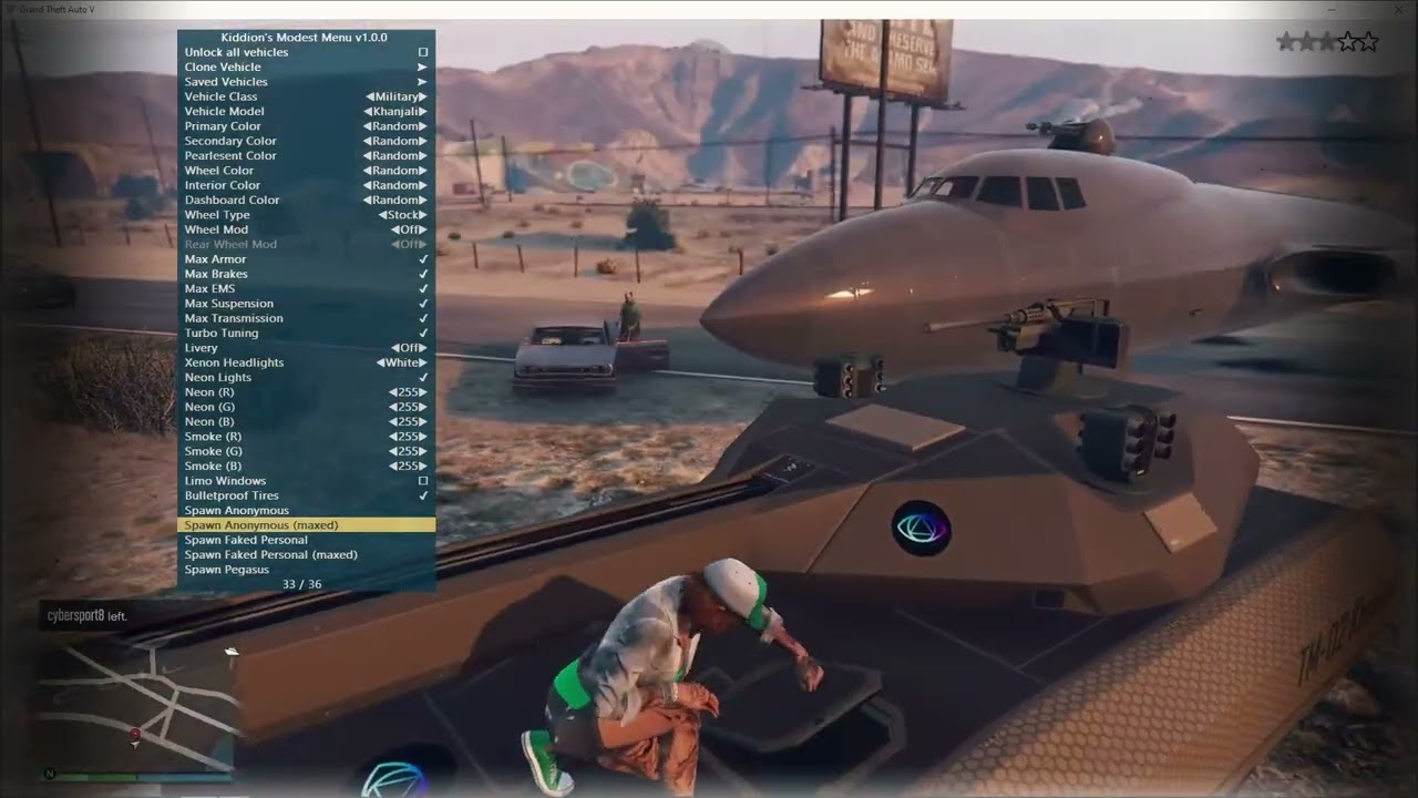 GTA 5 ONLINE MOD MENU GTA V KIDDIONS MOD MENU Kiddions Mod Menu PC